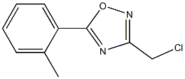 3-(CHLOROMETHYL)-5-(2-METHYLPHENYL)-1,2,4-OXADIAZOLE Struktur