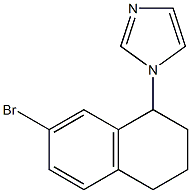 1-(7-BROMO-1,2,3,4-TETRAHYDRO-NAPHTHALEN-1-YL)-1H-IMIDAZOLE Struktur