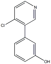 4-CHLORO-3-(3-HYDROXYPHENYL)-PYRIDINE Struktur