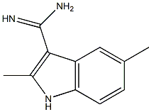 2,5-DIMETHYLINDOLE-3-CARBOXAMIDINE Struktur