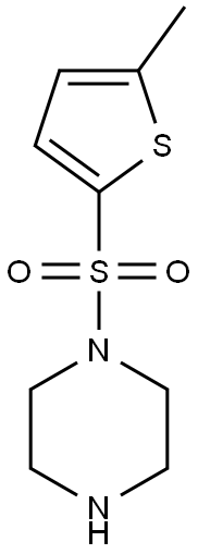 1-[(5-METHYLTHIEN-2-YL)SULFONYL]PIPERAZINE Struktur