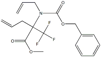 METHYL 2-(ALLYL[(BENZYLOXY)CARBONYL]AMINO)-2-(TRIFLUOROMETHYL)PENT-4-ENOATE Struktur