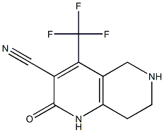 3-CYANO-5,6,7,8-TETRAHYDRO-4-TRIFLUOROMETHYL-2(1H)-PYRIDO-[4,3-B]-PYRIDONE Struktur