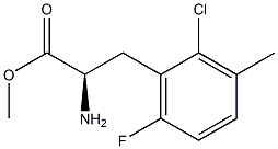 METHYL (2R)-2-AMINO-3-(2-CHLORO-6-FLUORO-3-METHYLPHENYL)PROPANOATE Struktur