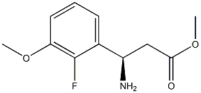 METHYL (3R)-3-AMINO-3-(2-FLUORO-3-METHOXYPHENYL)PROPANOATE Struktur