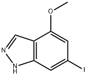 6-IODO-4-METHOXY (1H)INDAZOLE Struktur