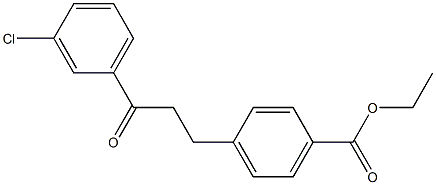 3-(4-CARBOETHOXYPHENYL)-3'-CHLOROPROPIOPHENONE Struktur