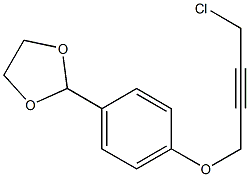 2-[4-(4-CHLORO-BUT-2-YNYLOXY)-PHENYL]-[1,3]DIOXOLANE Struktur