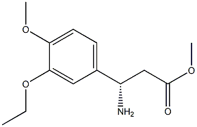 METHYL (3S)-3-AMINO-3-(3-ETHOXY-4-METHOXYPHENYL)PROPANOATE Struktur