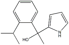 1-METHYL-2-PYRROLYL-(2-ISOPROPYLPHENYL)METHANOL Struktur