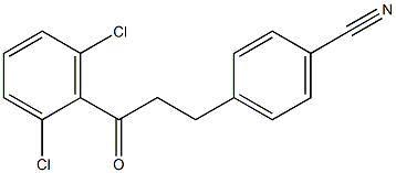 3-(4-CYANOPHENYL)-2',6'-DICHLOROPROPIOPHENONE Struktur