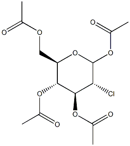 1,3,4,6-TETRA-O-ACETYL-2-CHLORO-2-DEOXY-D-GLUCOPYRANOSIDE Struktur