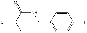 2-CHLORO-N-(4-FLUOROBENZYL)PROPANAMIDE Struktur