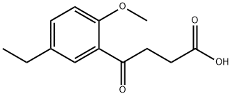 4-(5-ETHYL-2-METHOXY-PHENYL)-4-OXO-BUTYRIC ACID Struktur