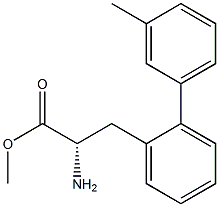 METHYL (2S)-2-AMINO-3-[2-(3-METHYLPHENYL)PHENYL]PROPANOATE Struktur