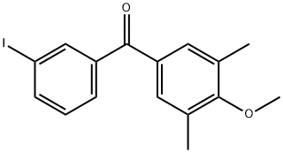 3,5-DIMETHYL-3'-IODO-4-METHOXYBENZOPHENONE Struktur