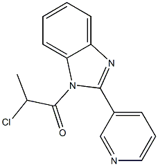 1-(2-CHLOROPROPANOYL)-2-PYRIDIN-3-YL-1H-BENZIMIDAZOLE Struktur