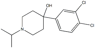 4-(3,4-DICHLOROPHENYL)-4-HYDROXY-1-ISOPROPYLPIPERIDINE Struktur