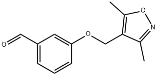 3-[(3,5-DIMETHYLISOXAZOL-4-YL)METHOXY]BENZALDEHYDE Struktur