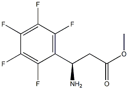 METHYL (3R)-3-AMINO-3-(2,3,4,5,6-PENTAFLUOROPHENYL)PROPANOATE Struktur