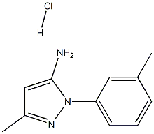 3-METHYL-1-(3-METHYLPHENYL)-1H-PYRAZOL-5-AMINE HYDROCHLORIDE Struktur