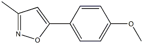 5-(4-METHOXYPHENYL)-3-METHYLISOXAZOLE Struktur