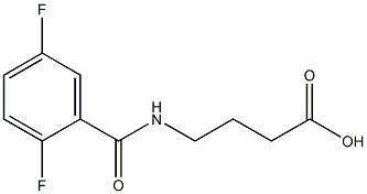 4-[(2,5-DIFLUOROBENZOYL)AMINO]BUTANOIC ACID Struktur