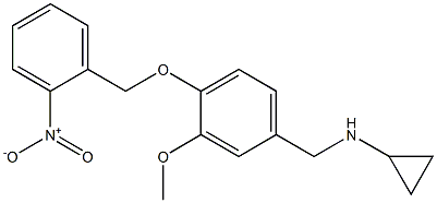 (1S)CYCLOPROPYL(3-METHOXY-4-[(2-NITROPHENYL)METHOXY]PHENYL)METHYLAMINE Struktur