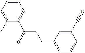 3-(3-CYANOPHENYL)-2'-METHYLPROPIOPHENONE Struktur