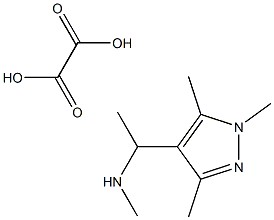 METHYL-[1-(1,3,5-TRIMETHYL-1H-PYRAZOL-4-YL)-ETHYL]-AMINE OXALATE Struktur