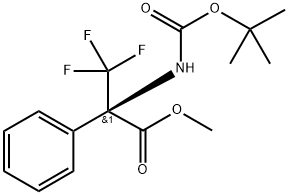 METHYL N-(TERT-BUTOXYCARBONYL)-3,3,3-TRIFLUORO-2-PHENYLALANINATE Struktur