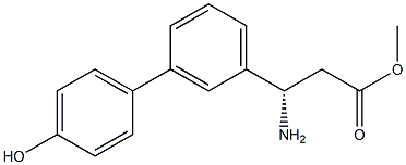 METHYL (3S)-3-AMINO-3-[3-(4-HYDROXYPHENYL)PHENYL]PROPANOATE Struktur