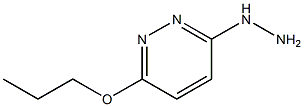 3-HYDRAZINO-6-PROPOXYPYRIDAZINE Struktur