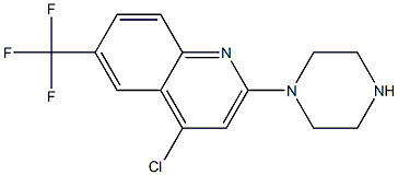 4-CHLORO-2-(PIPERAZIN-1-YL)-6-(TRIFLUOROMETHYL)QUINOLINE Struktur