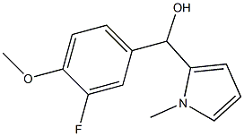 3-FLUORO-4-METHOXYPHENYL-(1-METHYL-2-PYRROLYL)METHANOL Struktur