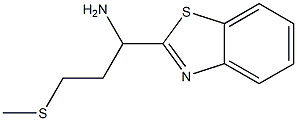 1-(1,3-BENZOTHIAZOL-2-YL)-3-(METHYLTHIO)PROPAN-1-AMINE Struktur