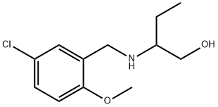 2-((5-CHLORO-2-METHOXYBENZYL)AMINO)BUTAN-1-OL Struktur