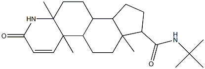 4A,6A,11A-TRIMETHYL-2-OXO-2,4A,4B,5,6,6A,7,8,9,9A,9B,10,11,11A-TETRADECAHYDRO-1H-INDENO[5,4-F]QUINOLINE-7-CARBOXYLIC ACID TERT-BUTYLAMIDE Struktur