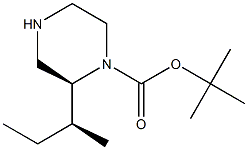 (S)-1N-BOC-2-(S-1-METHYLPROPYL)PIPERAZINE Struktur