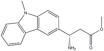 METHYL (3S)-3-AMINO-3-(9-METHYLCARBAZOL-3-YL)PROPANOATE Struktur