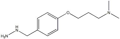 [3-(4-HYDRAZINOMETHYL-PHENOXY)-PROPYL]-DIMETHYL-AMINE Struktur