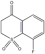 8-FLUORO-2,3-DIHYDRO-4H-THIOCHROMEN-4-ONE 1,1-DIOXIDE Struktur