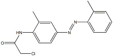 2-CHLORO-N-(2-METHYL-4-[(E)-(2-METHYLPHENYL)DIAZENYL]PHENYL)ACETAMIDE Struktur