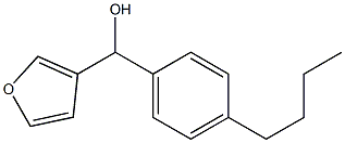 4-N-BUTYLPHENYL(3-FURYL)METHANOL Struktur