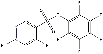 PENTAFLUOROPHENYL 4-BROMO-2-FLUORO-BENZENESULFONATE Struktur