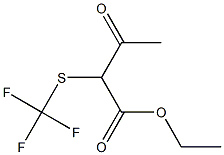 3-OXO-2-(TRIFLUOROMETHYLTHIO)BUTYRICACID ETHYL ESTER Struktur