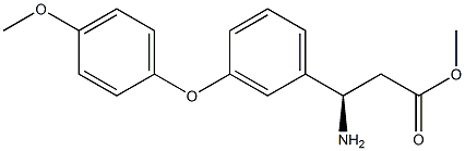 METHYL (3R)-3-AMINO-3-[3-(4-METHOXYPHENOXY)PHENYL]PROPANOATE Struktur