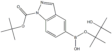 1-BOC-1H-INDAZOLE-5-BORONIC ACID PINACOL ESTER Struktur