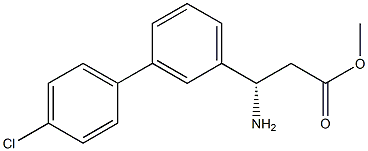 METHYL (3S)-3-AMINO-3-[3-(4-CHLOROPHENYL)PHENYL]PROPANOATE Struktur