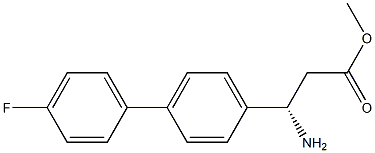 METHYL (3S)-3-AMINO-3-[4-(4-FLUOROPHENYL)PHENYL]PROPANOATE Struktur